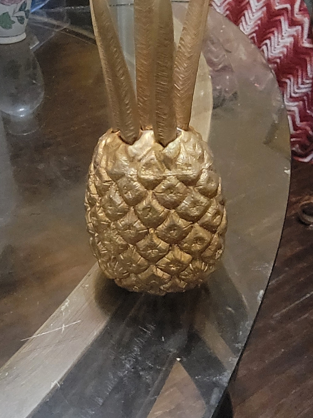 Gold Pineapple Decorative Accent Fondue Set